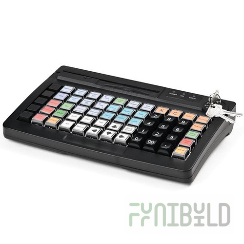 Programmable keyboard ATOL KB-60-KU (rev.2) black with magnetic card reader for 1-3 tracks