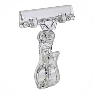 Universal price tag holder with a wide clamp, art. MULTIGRIP-00