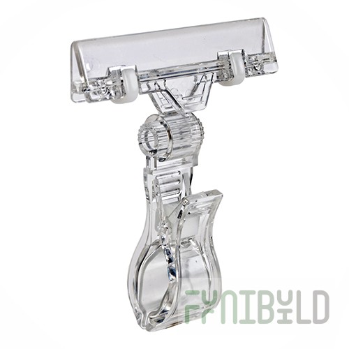 Universal price tag holder with a wide clamp, art. MULTIGRIP-00
