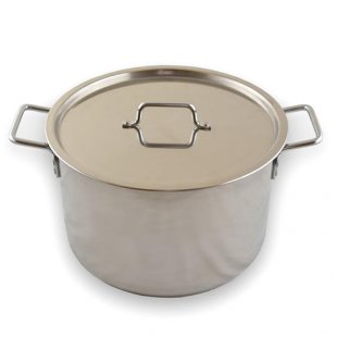 Saucepan (stainless steel) 20.0 l d-35 cm, h-22 cm triple bottom (induction) art. KT-OB-20 K