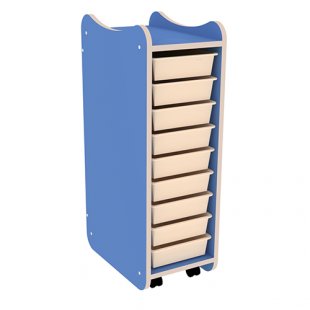 Cabinet with drawers for crafts 265x420x800, art.IM-11 (blue)