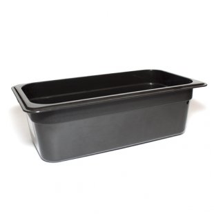 Gastronorm container without lid p/p GN 1/3, H-100, 325x176x100mm, (plastic, black), in pack. 18/6 pcs. 422101113