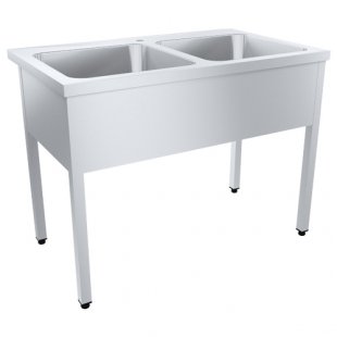 Wash basin, solid-drawn PROFI VMOts2-500PNT 1150x700x870-890 in, (capacity 500x500x300 in)