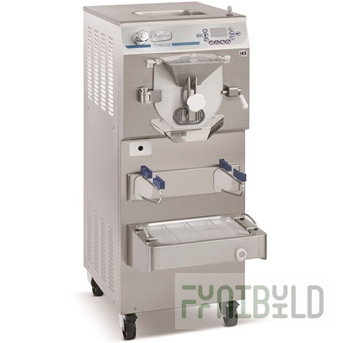 Floor-standing batch freezer for ice cream Frigomat TITAN 45 LCD (1430x550x670 in, 5 kW, 400 V, cooled water)