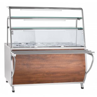 2-course bain-marie EMK-70T-01 pairs (3 shelves, lighting, with gastronomy, 1500 in) kashir. (1500x766 (1024) x1624 in, 230 V)