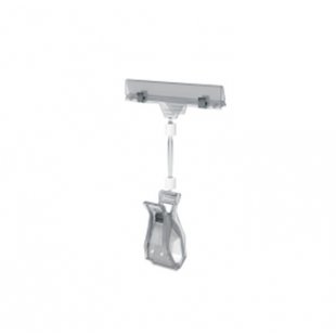 Universal price tag holder with a clip with a wide clamp on a 50mm leg, art. MULTIGRIP-50