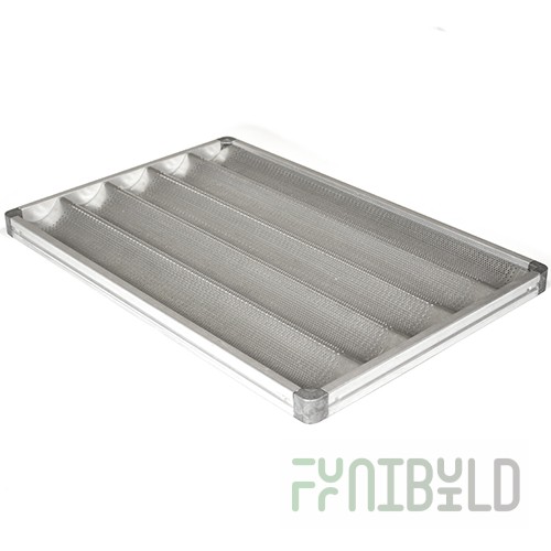 Baking tray aluminum perforated 600x400 PIRON 5 waves LEC30004