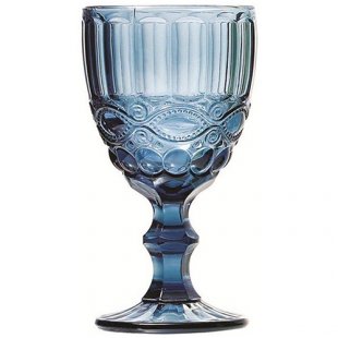 Wine glass 250ml, art.SR01715SC-2INBLUE, 6 pcs. in pack.