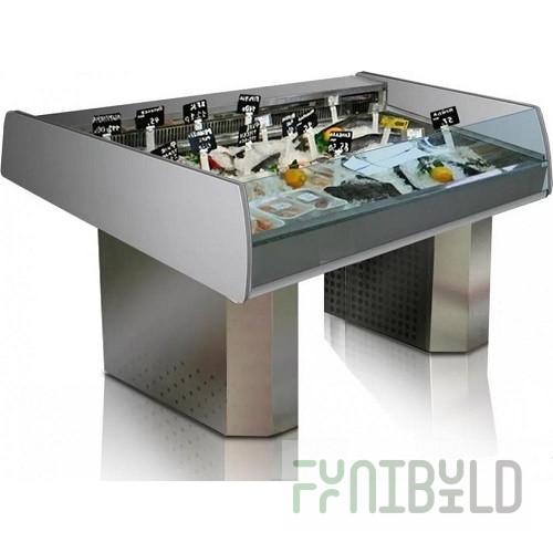 Refrigerated display case (fish on ice) 1165x1079x920mm Bianca VU17R-110 -3°… +3°С