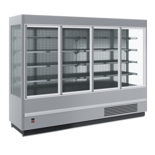 Universal display case FC 20-08 VV 1.9-1 gray/black (swing doors) -5…+5 1955x875x1930 in