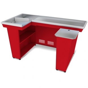Cash register box KB-1.9-2N double storage (red, 1930x965x875mm) 4.330.060-K