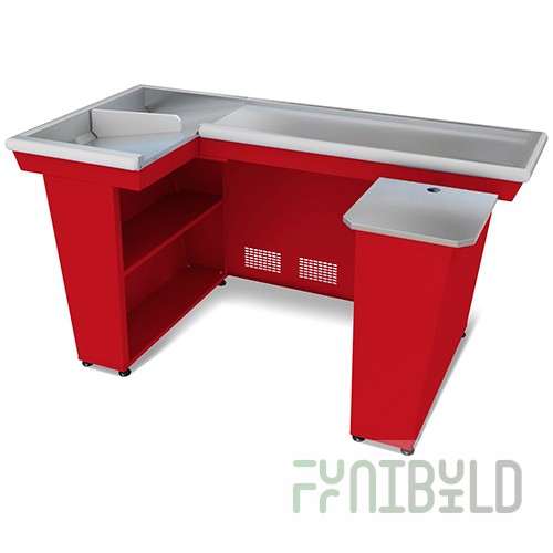 Cash register box KB-1.9-2N double storage (red, 1930x965x875mm) 4.330.060-K