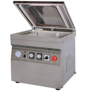 Tabletop vacuum packer HVC-400/2T-G (480x535x510 in, 220 V, 0.9 kW, stainless steel + gas)
