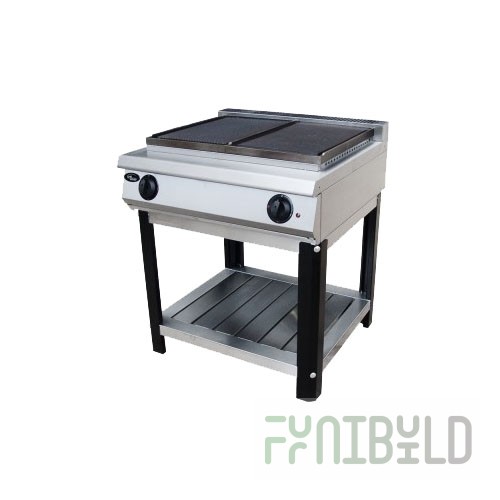 Gas frying surface F2PZHG/800 (on a stand) (800x800x900mm, 220V, 14.4 kW, weight 94 kg)