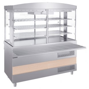 Refrigerated display case HV-1500-02 (1500x700(1015*)x1805±20mm, 0.9 kW, 220 V)