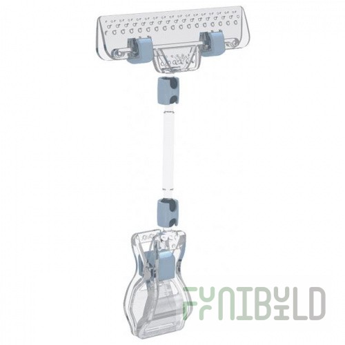 Price tag holder with wide holder 2131-50-XL/FX-CLAMP 50