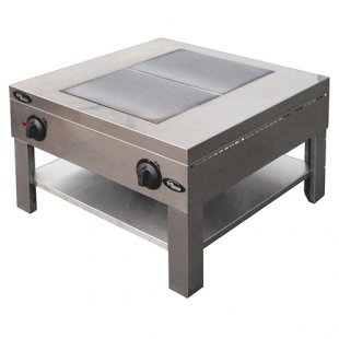 Electric stove with 2 burners without oven F1pe/24043 (750x750x500mm, stove-cabinet, 2 conf. 3 kW)
