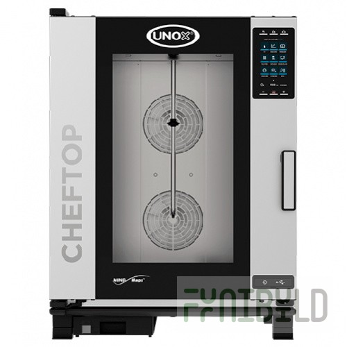 Combi steamer UNOX XEVC-1011-GPRM GAS (750x783x1010mm, 10 GN 1/1, 22kW, 220V)