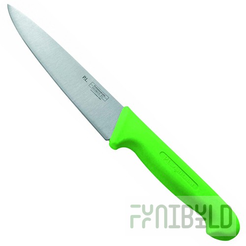Knife 16 cm plastic. Green handle