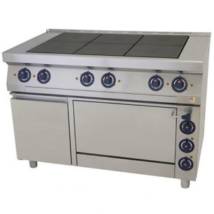 Stove 6 conf 700 series KOVINASTROJ ES-T67/1-0 55834 (1200x700x900, 380V, 19.5kW, with oven)