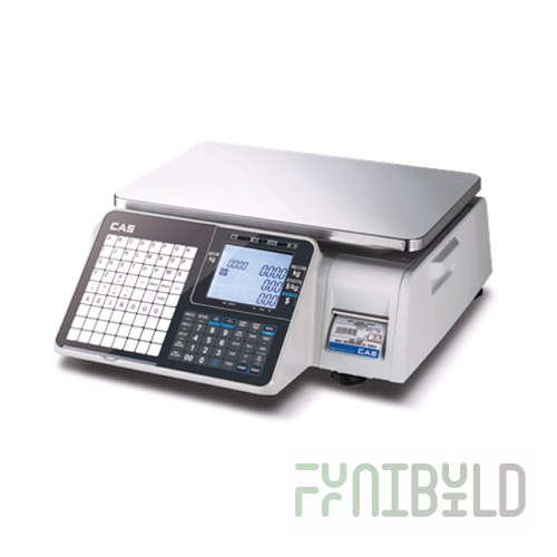 Trade scales CAS CL-3000J-06B with label printing (407x472x164 in, platform 380x250 in, 220 V)