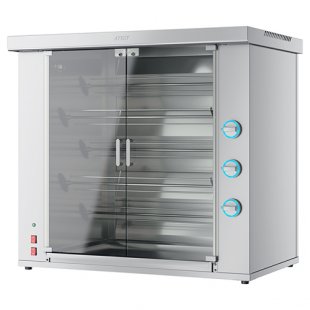 Chicken skewer gas grill Komandor-2/5GAZ (1060x570x980, 11 kW, for 20 chickens)