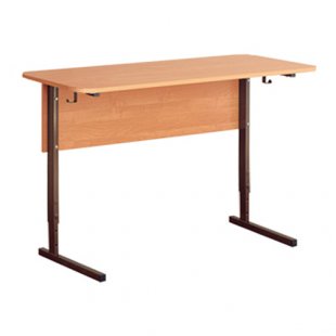 Student desk 2-seater adjustable. 4-6 degrees. height 1200x500x640 (700,760) in, art. SUR-2.2 (ALDER)