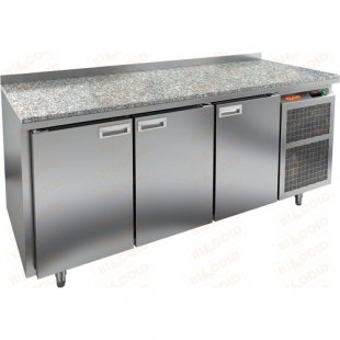 Table with refrigerated cabinet Hicold GN111/TN (stone) (1835x700x850mm, 0.51 kW, 220V, -2...+10 °C)