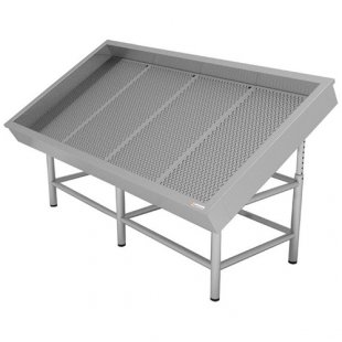 Cooling display case for fish for remote cooling Gastrolux BOR-1010/BA/S (1000x1000x1100 in, stainless steel)