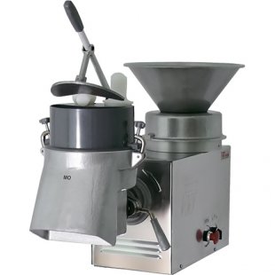 Vegetable cutting and cleaning machine without stand OM-300 (UKM-11) (840x310x510mm (800x340x550mm), cutting capacity of raw vegetables 200-350kg/h, boiled vegetables 160-400kg/h, 380V, 1.12/1, 15 kW, weight 68.5 kg)