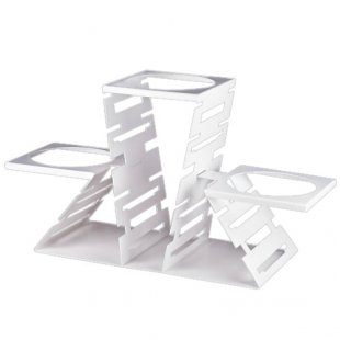 Buffet slide for 3 plates white art. 00433