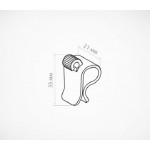 PVC holder DELI-CLN coW white