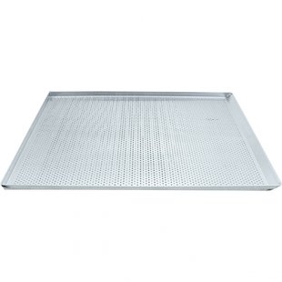Perforated aluminum baking tray 800x600 in