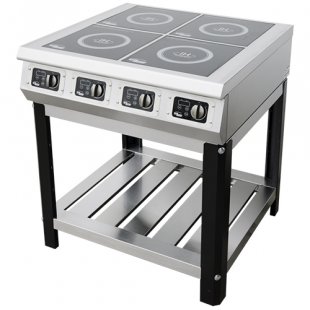 Induction cooker F4IP/800/60001 (on stand) (800x800x882mm, 4 heating zones 3.5 kW each)