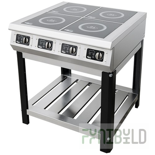 Induction cooker F4IP/800/60001 (on stand) (800x800x882mm, 4 heating zones 3.5 kW each)