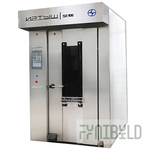 Rotary oven IRTYSH PVT - 1Df 1 (2260x1520x2480mm; 39 kW; for baking trays 700x540mm; stainless steel body)