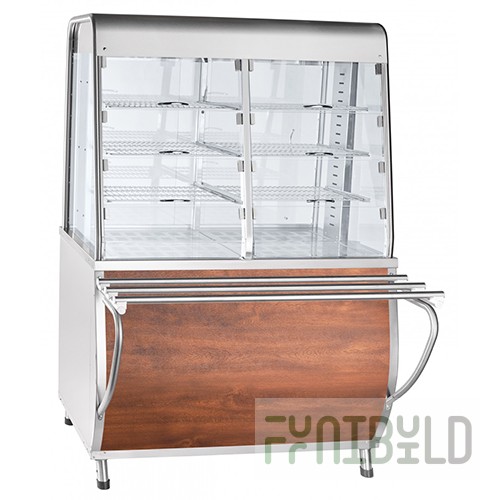 Thermal display counter PVT-70T (closed display case, 1120 in) Kashir. (1120x766(1024)x1703mm, 230 V)