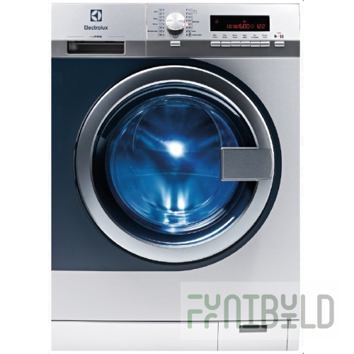 Washing machine ELECTROLUX myPRO WE 170/V (597x624x850mm, 8kg, V=67l, 1400rpm, 2.6kW, 220V) stainless steel, valve