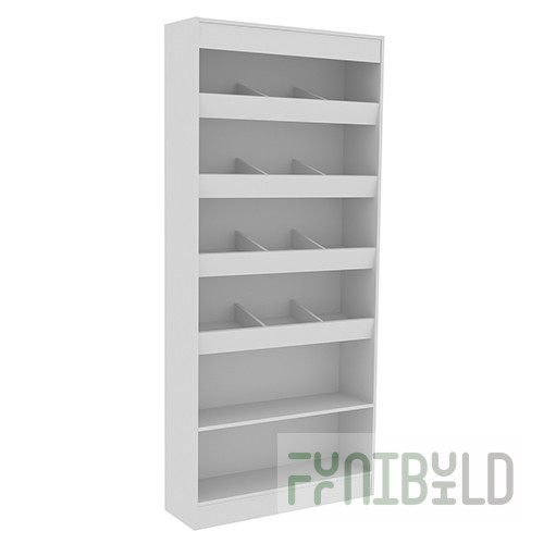 Confectionery rack SK, 900x300x2100 in (WHITE)