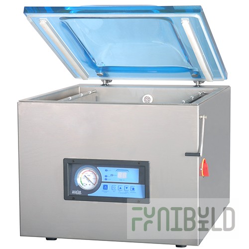 Tabletop vacuum packer HVC-510T/2A SS (600x650x500 in, 220/380 V; 0.9 kW, stainless steel)