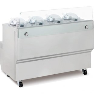 Ice cream freezer-display Frigomat GX4 W (910x1320x600 in, 4.8 kW, 400V, cooled water)