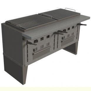 Barbecue oven VEGA 2 (1415x768x950mm, grate 660x520mm)