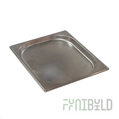 Gastronorm container without lid stainless steel GN-2/1 depth 20 (650x530x20 in.)