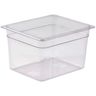 Gastronorm container without lid p/p GN 1/2, H-200, 325x265x200mm, (plastic, transparent), in pack. 6 pcs. 422100801