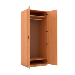 Wardrobe for the staff room (deep wardrobe) 900x520x1900mm ШПО-80 (gl) (ALDER)