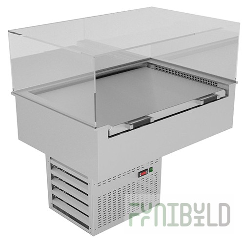 Built-in refrigerated display case Gastrolux VSV-127/MOR (1200x700x975 in, 0.55 kW, 220 V)