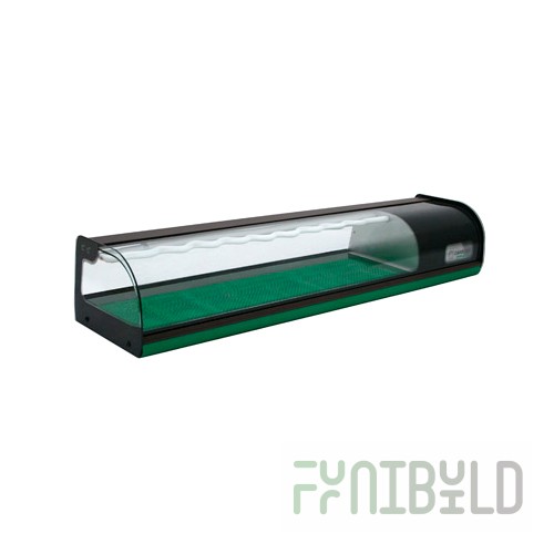 Medium-temperature bar display case 1440x370x285mm, A37 SM 1.5-1 (ВХСв-1.5 sushi case), +2..+10С, 0.38 sq.m.