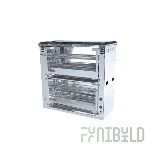 Electric carousel grill F6K2E (1360x625x1480mm, 380V, 15.7kW, weight 170kg)