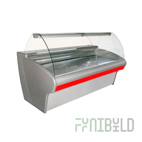 Medium-temperature display case 2580x1100x1200mm, G110 SM 2.5-1 (ВХС-2.5 Сarboma G110) 0...+7С, 1.83 sq.m