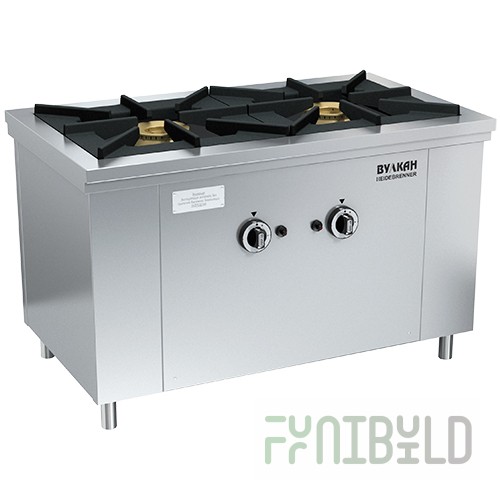 Gas stove-stool PRG-IIA-2 (955x555x600 in, without oven, 2 conf.)